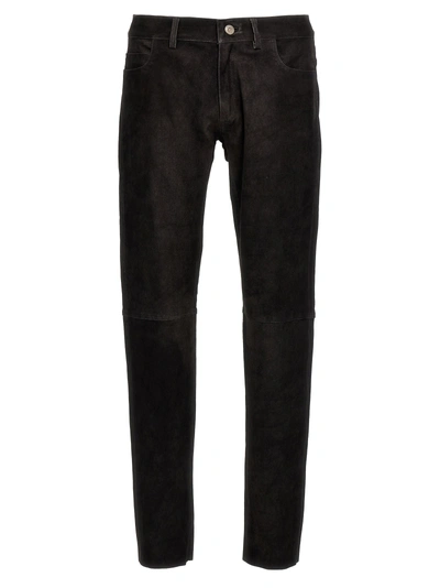 Giorgio Brato Suede Pants In Gray