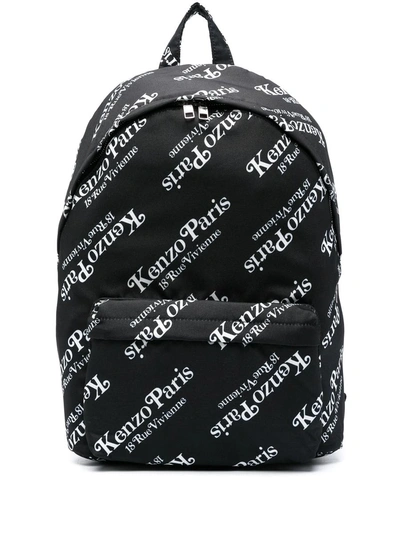 Kenzo Backpack With  X Verdy Monogram In Black