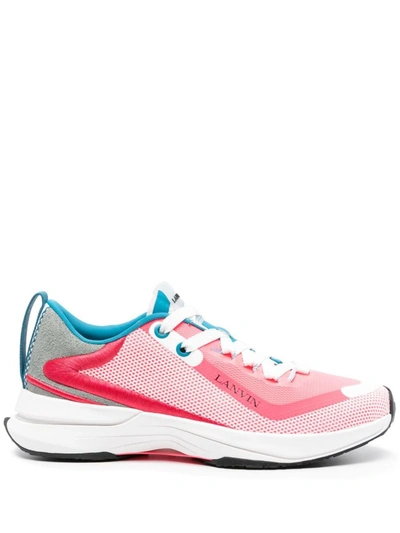 Lanvin Runner  Shoes In 0130 Optic White/red