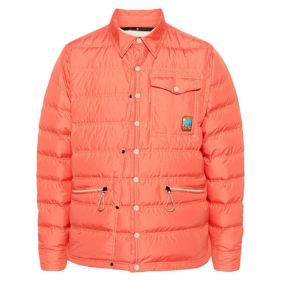 Moncler Grenoble Outerwears In Orange
