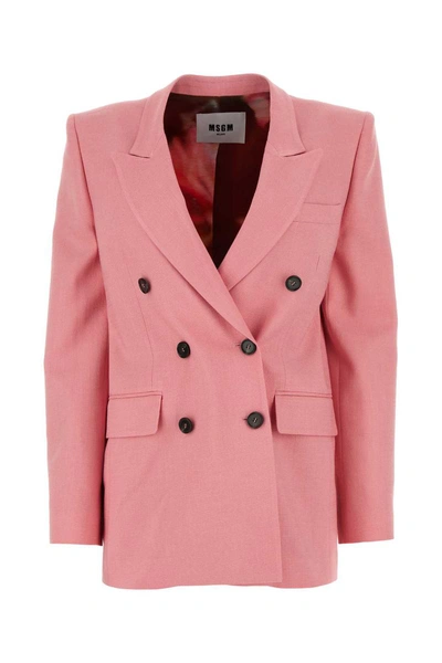 Msgm Jackets And Vests In Pink