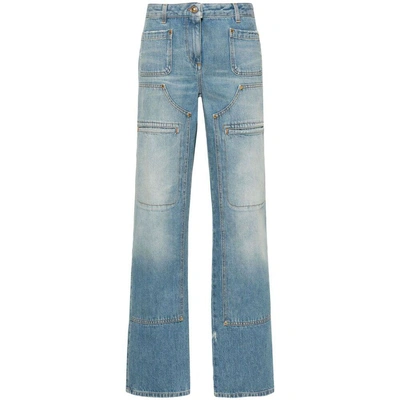 Palm Angels Jeans In Light Blue