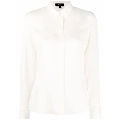 Theory Shirts In Ivory