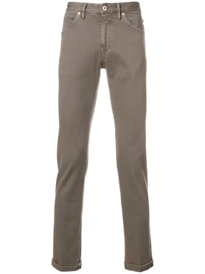 Pt05 Swing Tinto Slim Trousers - Brown