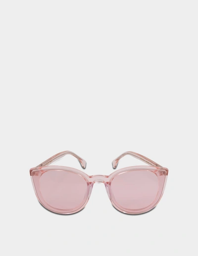 Spektre Denora Sunglasses In Crystal Rose And Pink Pastel Ultra Thin Acetate