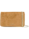 Lancaster Flap Clutch Bag In Yellow