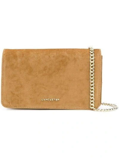 Lancaster Flap Clutch Bag In Yellow