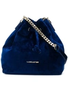 Lancaster Small Bucket Bag - Blue