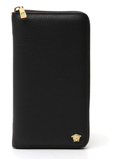 Versace Medusa Wallet In Black