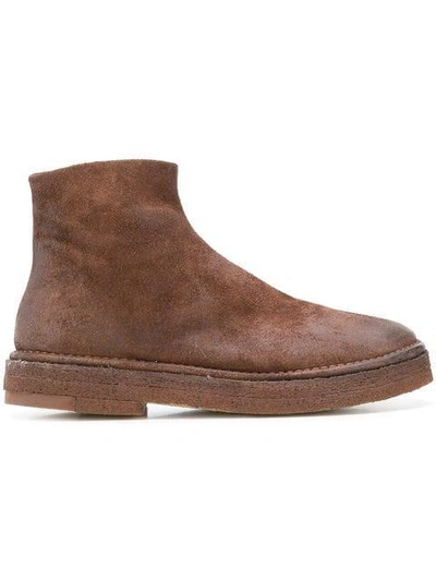 Marsèll Chelsea Ankle Boots In Brown