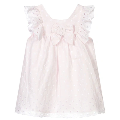Patachou Baby Girls Pink Cotton Dress