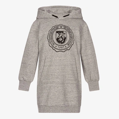 Zadig & Voltaire Girls Teen Grey Logo Hooded Dress