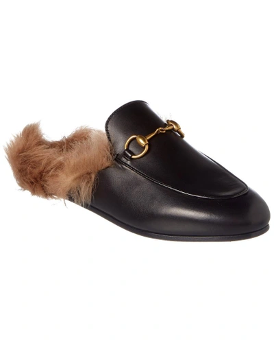 Gucci Princetown Leather Slipper In Nocolor