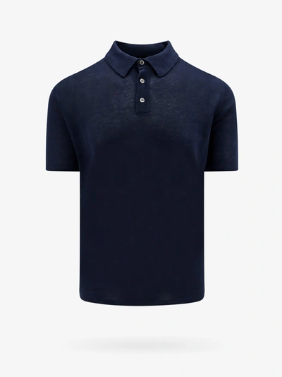 Roberto Collina Polo Shirt In Blue