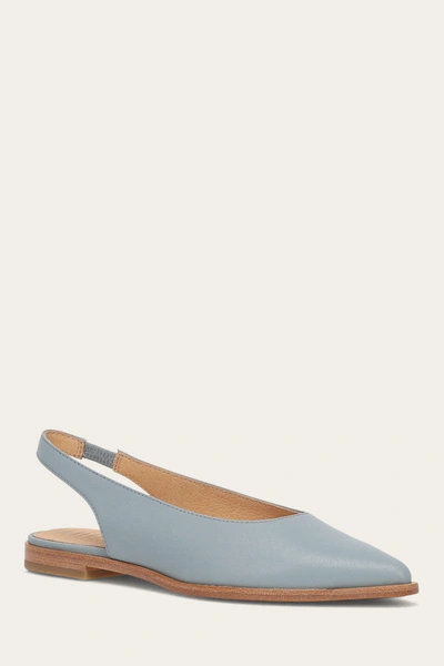 The Frye Company Frye Kenzie Slingback Flats In Steel Blue