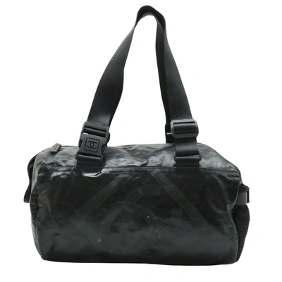 Pre-owned Chanel Sport Line Black Canvas Shoulder Bag ()