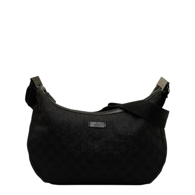 Gucci Gg Canvas Black Canvas Shopper Bag ()