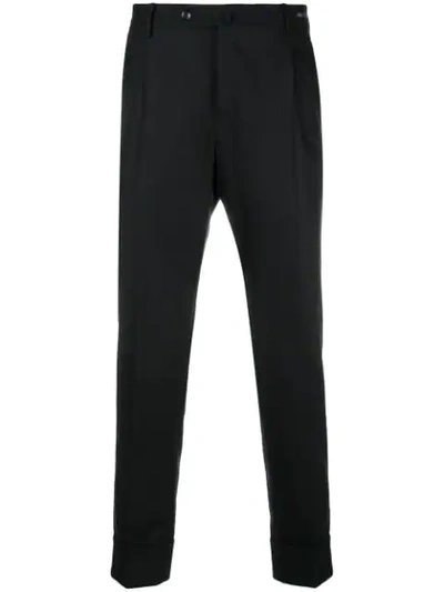 Pt01 Straight-leg Tailored Trousers In Black
