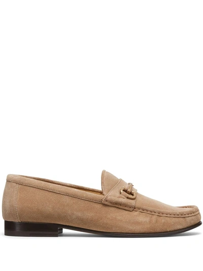 Brunello Cucinelli Loafers With Blunt Toe In Brown