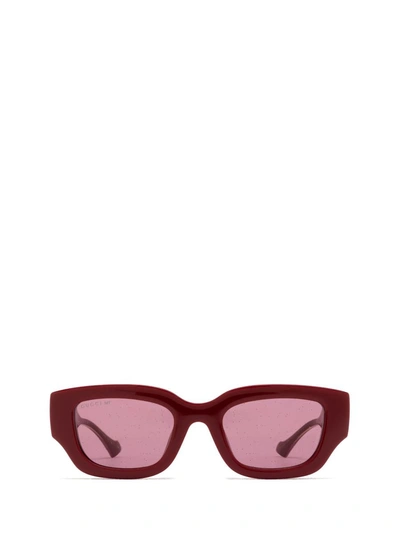 Gucci Eyewear Sunglasses In Burgundy