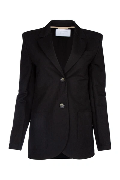 Harris Wharf London Jackets And Vests In Black