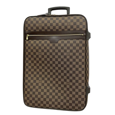 Pre-owned Louis Vuitton Pegase Brown Canvas Travel Bag ()