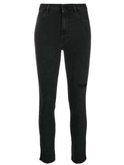 Pt05 Skinny Distressed Jeans - Black