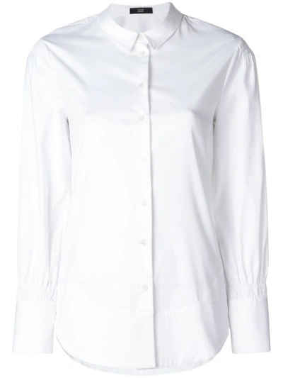 Steffen Schraut Gathered Cuffs Shirt In White