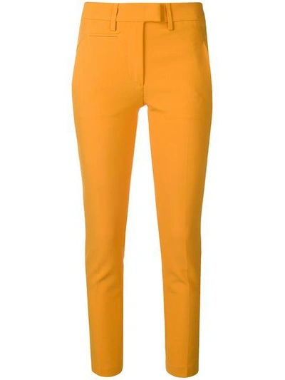 Dondup Cropped Skinny Trousers - Yellow