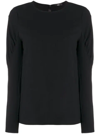 Steffen Schraut Puffy Sleeve Blouse In Black