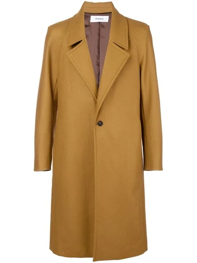 Chalayan Classic Long Coat In Brown