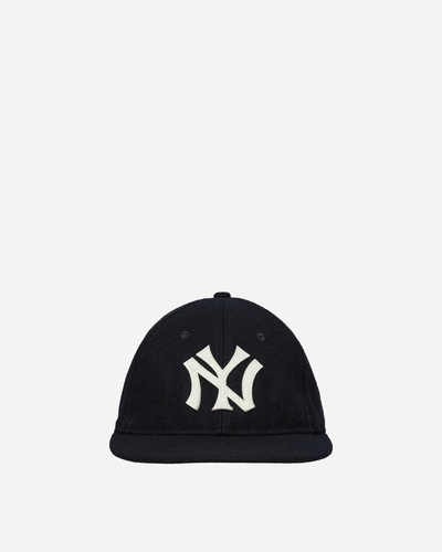 New Era New York Yankees Heritage Series Retro Crown 9fifty Strapback Cap Navy In Black
