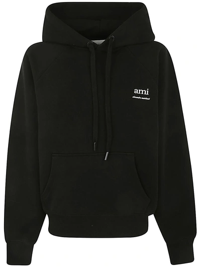 Ami Alexandre Mattiussi Ami Paris Hoodie Ami Am Clothing In Black