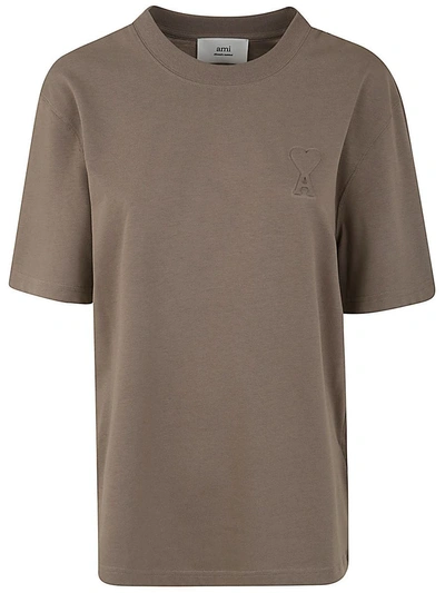 Ami Alexandre Mattiussi Ami Paris Adc T-shirt Clothing In Brown