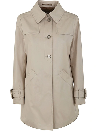 Herno A Line Short Trench Coat Clothing In Grey