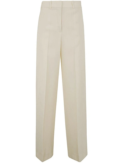 Jil Sander 61 Aw 32 Wide Leg Tailored Trousers Clothing In White