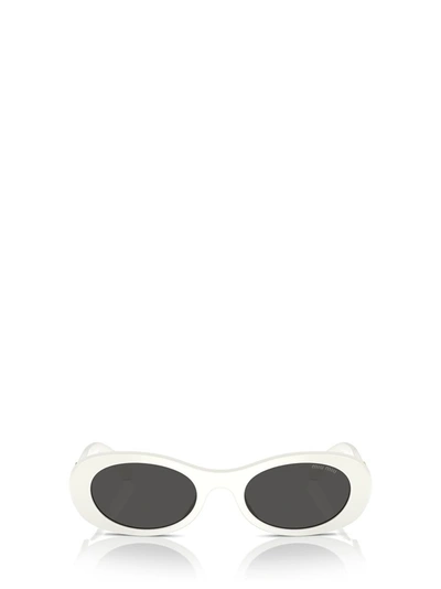 Miu Miu Eyewear Sunglasses In White Ivory