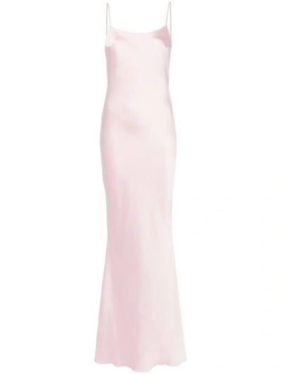 The Andamane Ninfea Maxi Slip Dress In Pink
