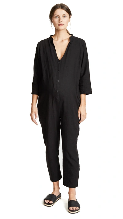 Hatch The Taylor Jumpsuit In Black