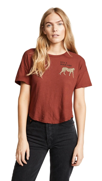 Lna Wild One Tee In Rust