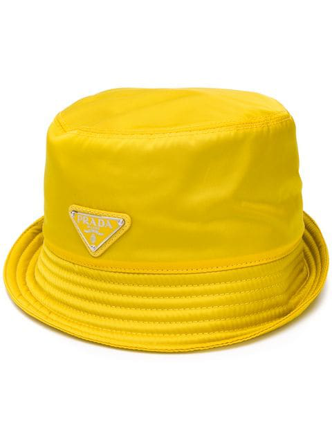 yellow prada bucket hat