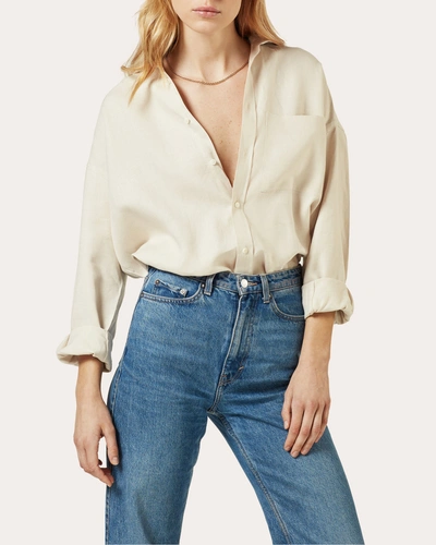 With Nothing Underneath Women's The Hemp Weekend Shirt In Neutrals