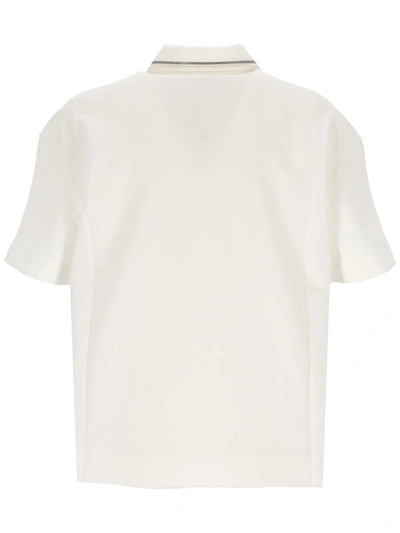 Brunello Cucinelli Cotton Polo Shirt In White