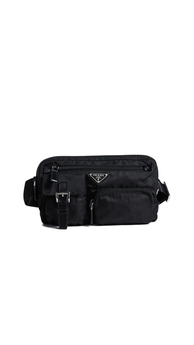 Prada Black Nylon Waist Pouch