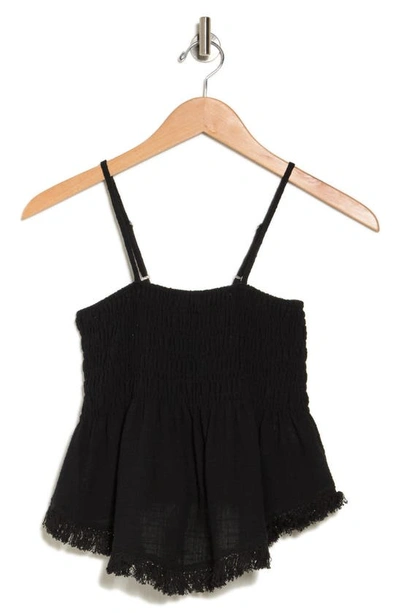 Vici Collection Haley Smocked Top In Black