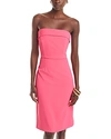 French Connection Harry Strapless Suiting Dress In Raspberry
