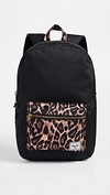 Herschel Supply Co Settlement Mid Volume Backpack In Black/desert Cheetah