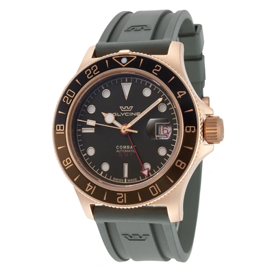 Glycine Men's Combat Sub Sport 42 Gmt 42mm Automatic Watch In Green