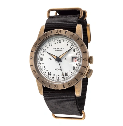 Glycine Men's Airman Vintage Noon 40mm Automatic Watch In Black