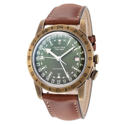 Glycine Men's Airman The Chief 40mm Automatic Watch In Brown